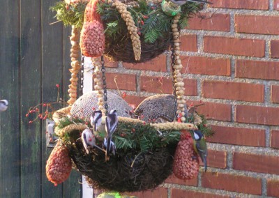 hanging basket voor de vogels