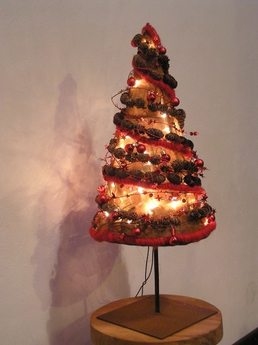 Kerstboompje met lampjes